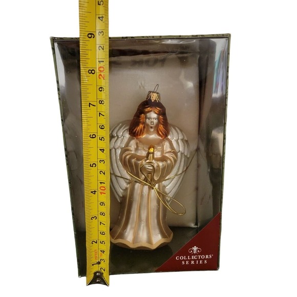 Angel Christmas Ornament Mouth Blown Glass 2002 Vintage 7.5" tall NIB Collectors - Picture 6 of 6